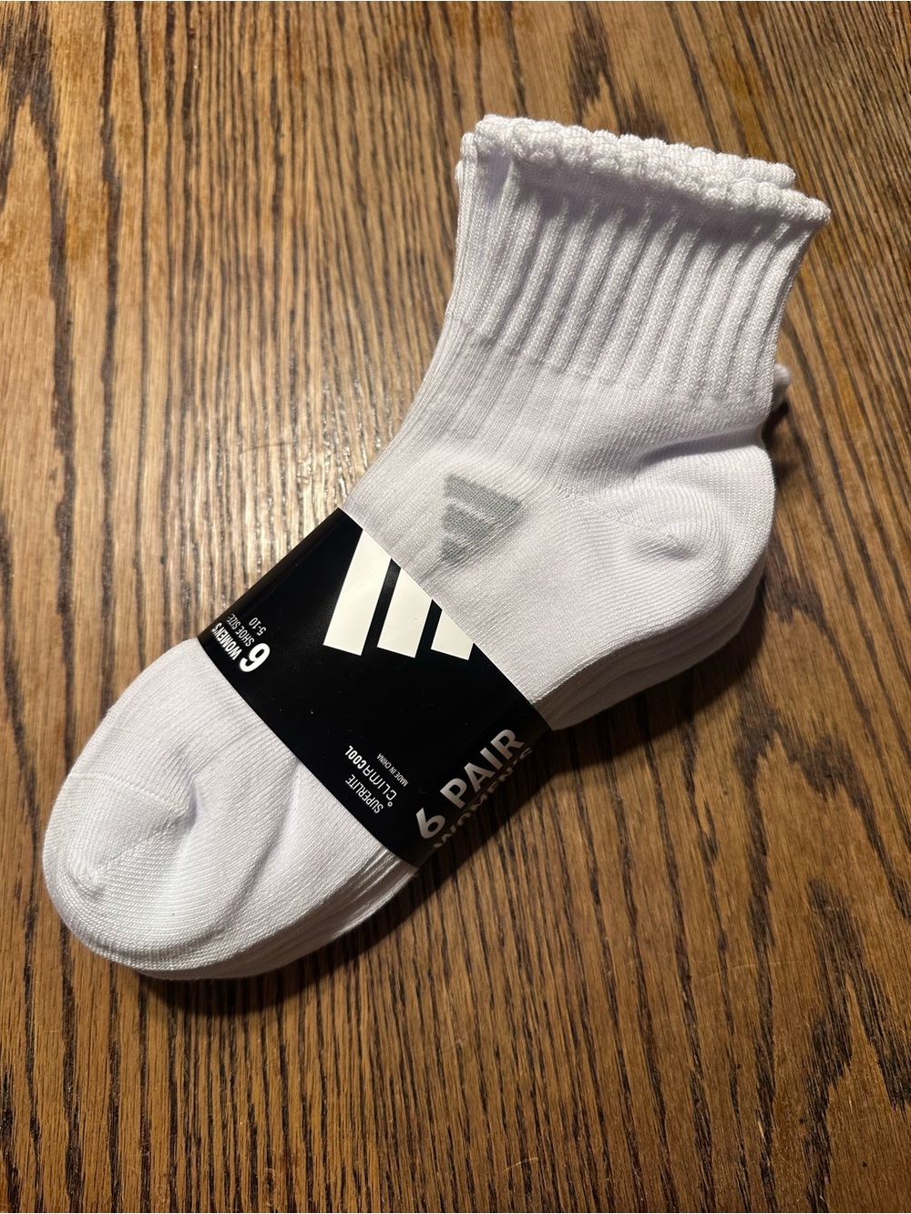 Adidas Ankle Crew Climacool Socks - 6 Pair woman’s 5-10